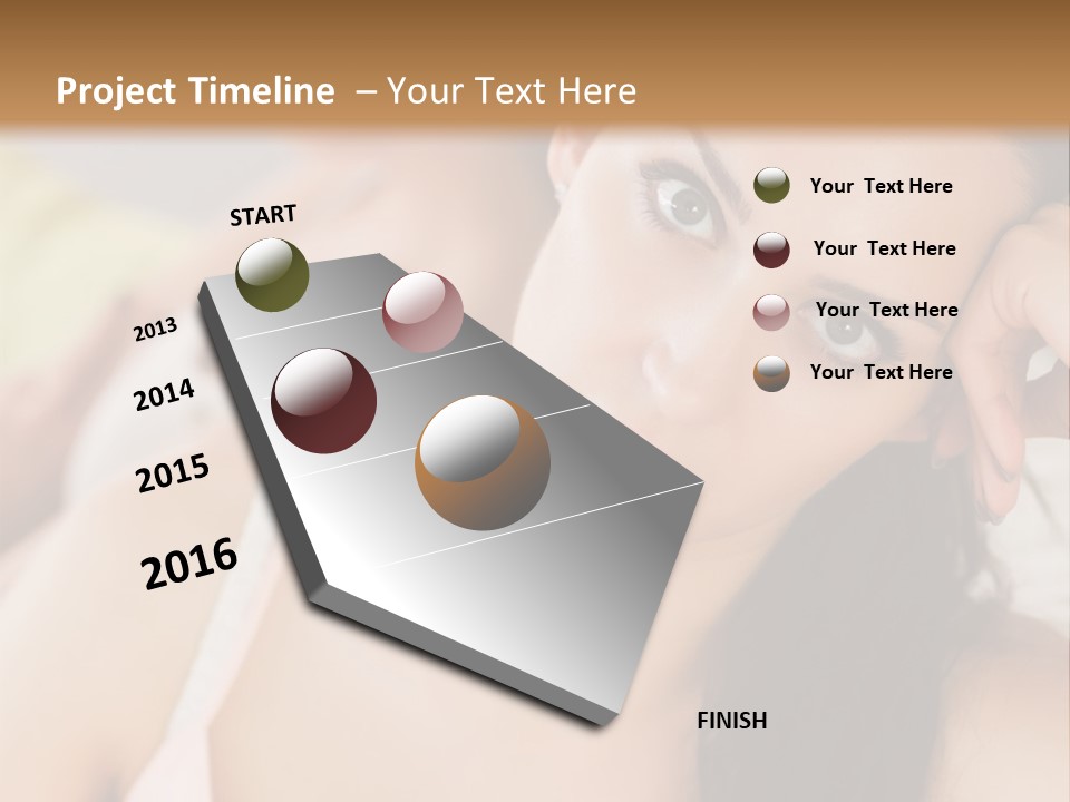 Not Speaking Sofa Pretty PowerPoint Template