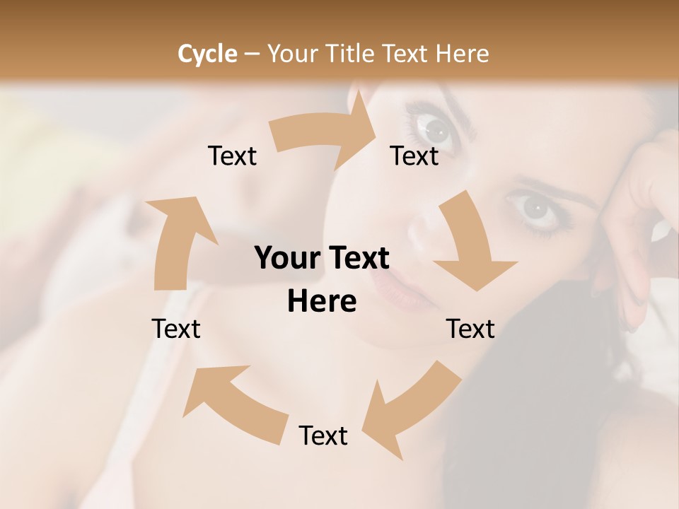 Not Speaking Sofa Pretty PowerPoint Template