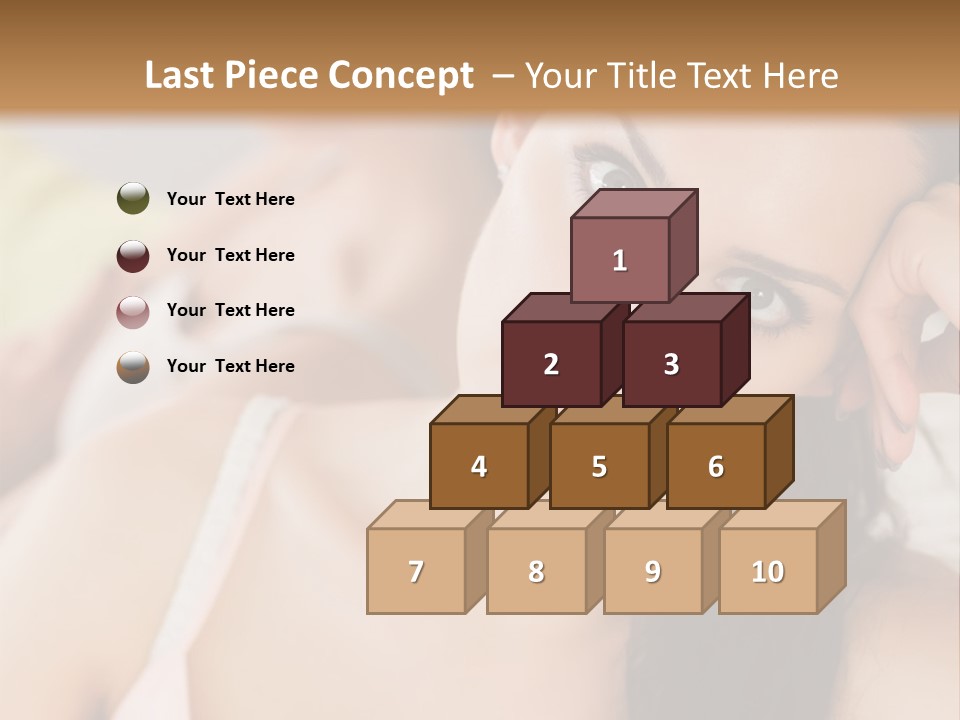 Not Speaking Sofa Pretty PowerPoint Template