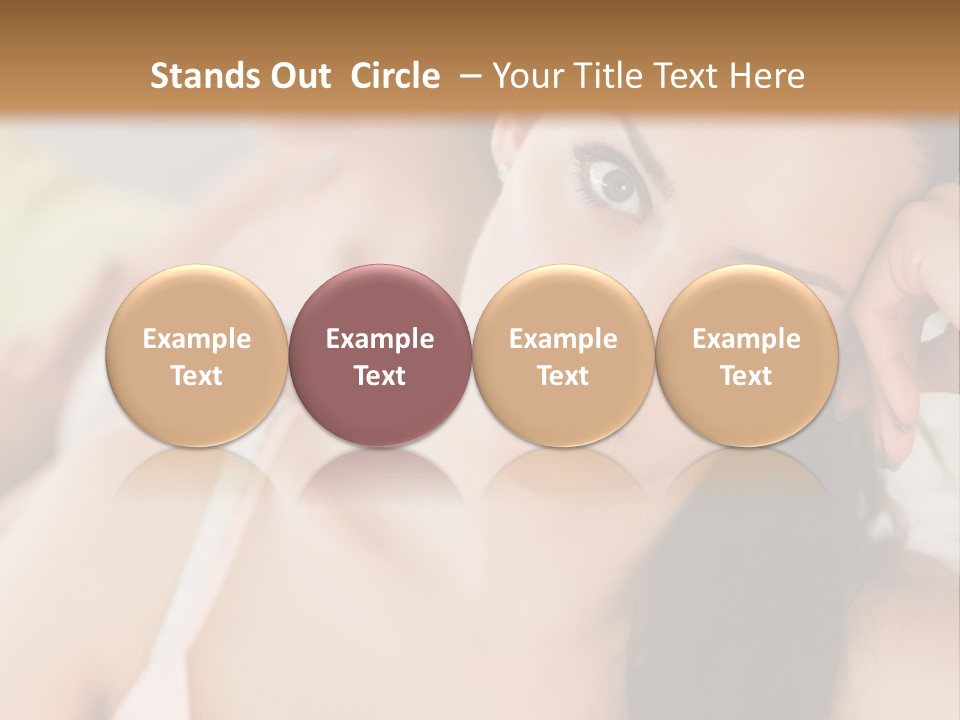 Not Speaking Sofa Pretty PowerPoint Template