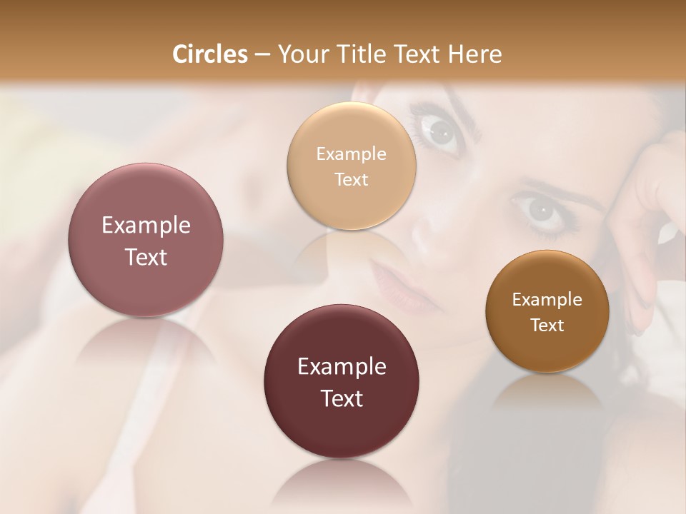 Not Speaking Sofa Pretty PowerPoint Template