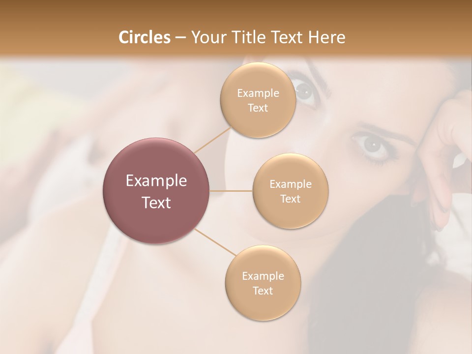 Not Speaking Sofa Pretty PowerPoint Template