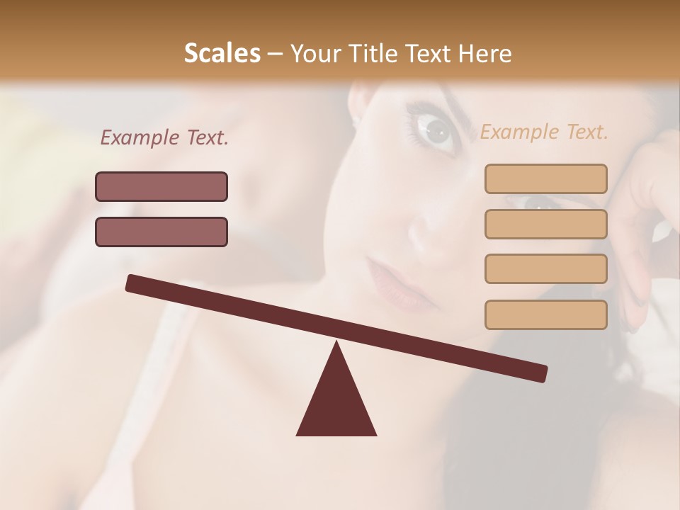 Not Speaking Sofa Pretty PowerPoint Template