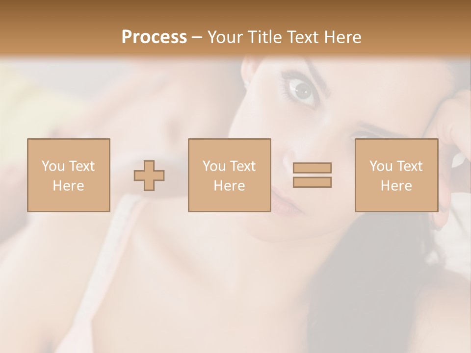 Not Speaking Sofa Pretty PowerPoint Template