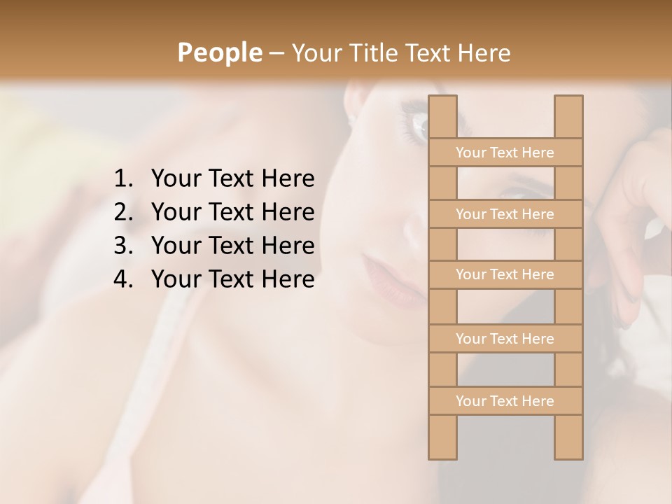 Not Speaking Sofa Pretty PowerPoint Template