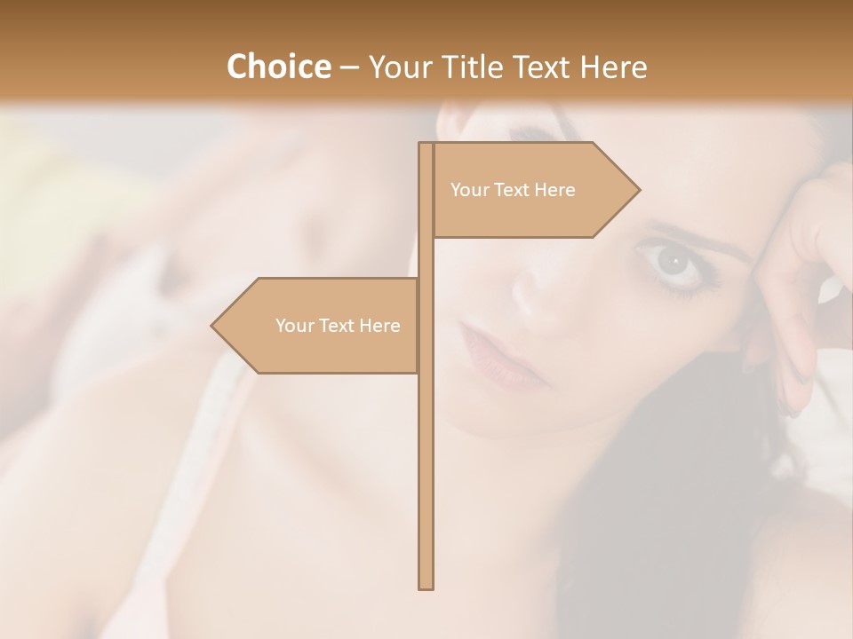 Not Speaking Sofa Pretty PowerPoint Template