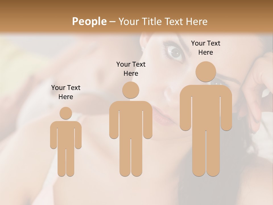 Not Speaking Sofa Pretty PowerPoint Template