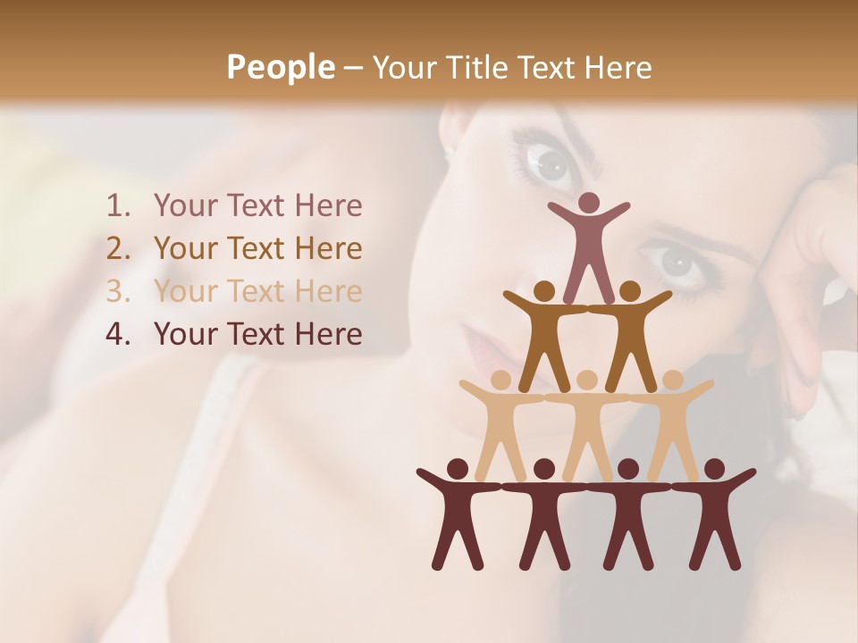 Not Speaking Sofa Pretty PowerPoint Template