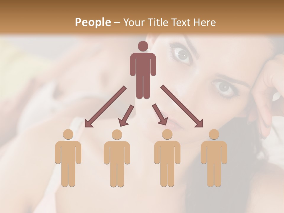 Not Speaking Sofa Pretty PowerPoint Template