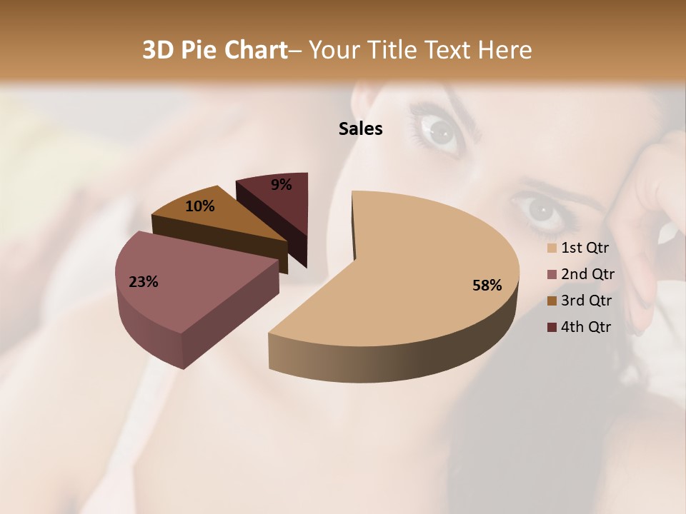 Not Speaking Sofa Pretty PowerPoint Template