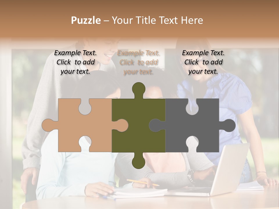 Books People Desk PowerPoint Template