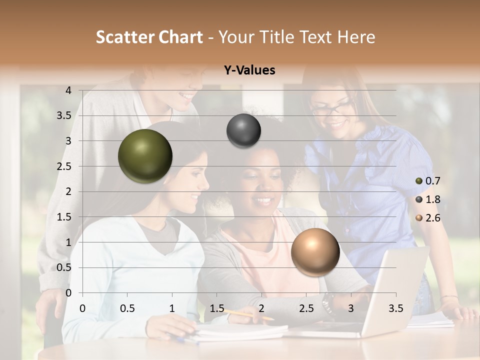 Books People Desk PowerPoint Template
