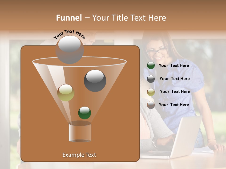 Books People Desk PowerPoint Template