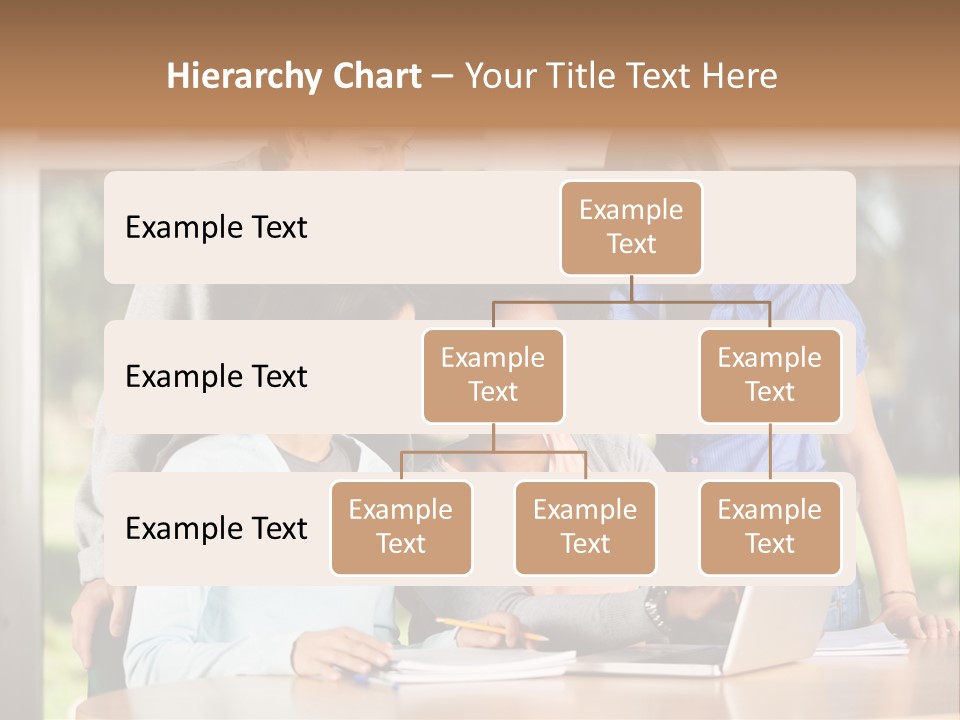 Books People Desk PowerPoint Template