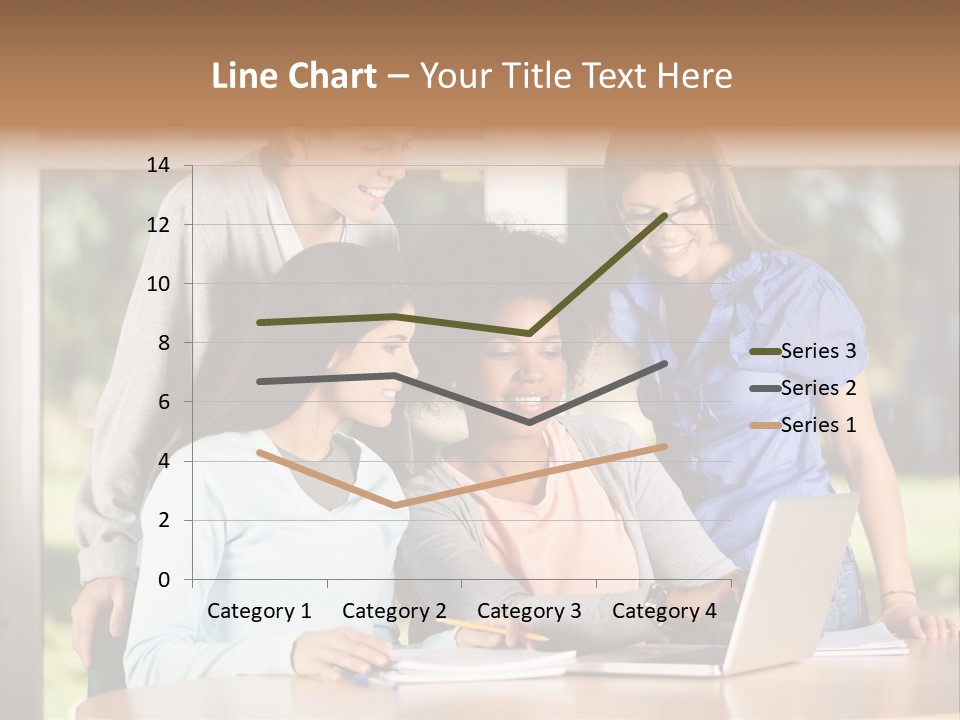 Books People Desk PowerPoint Template