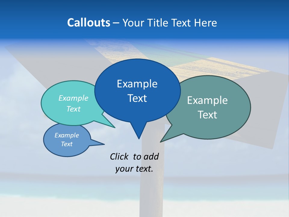 A Wooden Arrow Sign On A Beach With The Ocean In The Background PowerPoint Template