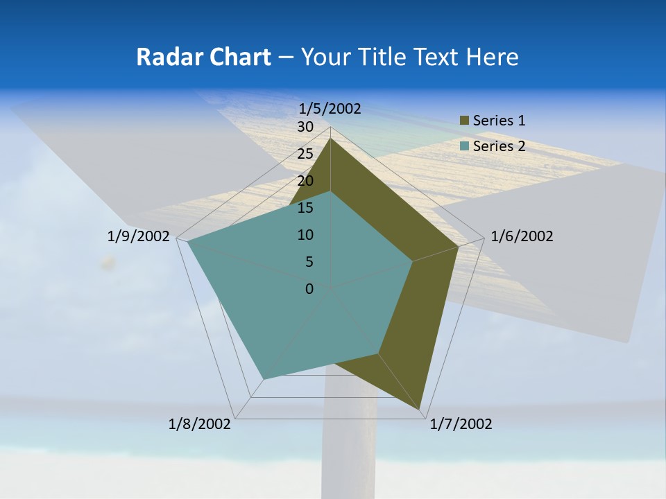 A Wooden Arrow Sign On A Beach With The Ocean In The Background PowerPoint Template