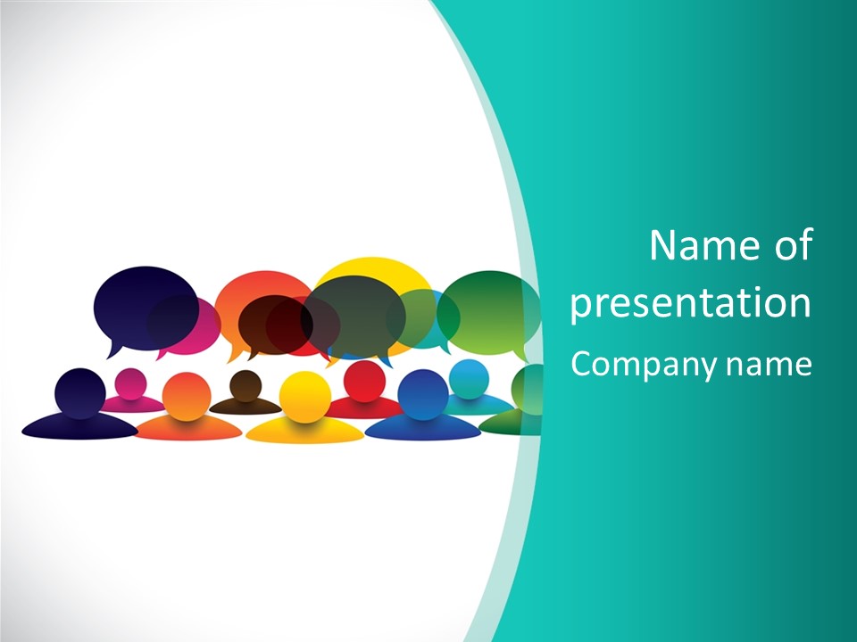 Orange Bubble Career PowerPoint Template