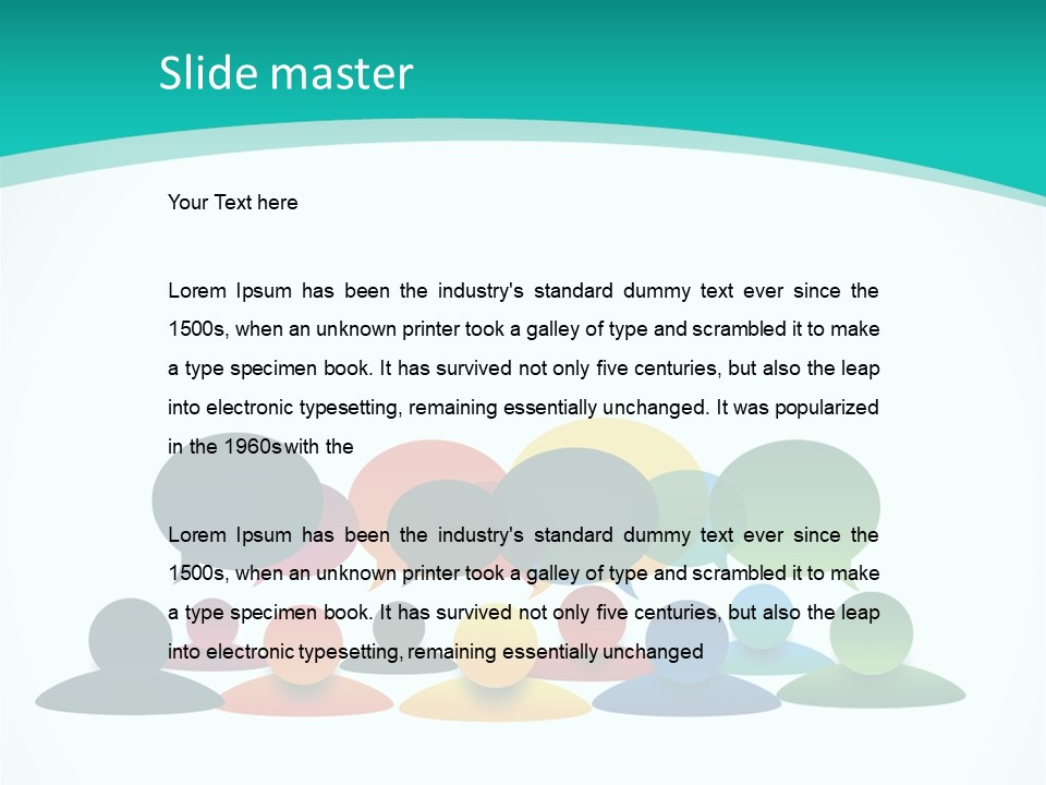 Orange Bubble Career PowerPoint Template