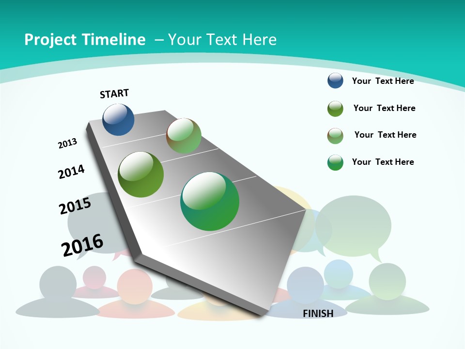 Orange Bubble Career PowerPoint Template