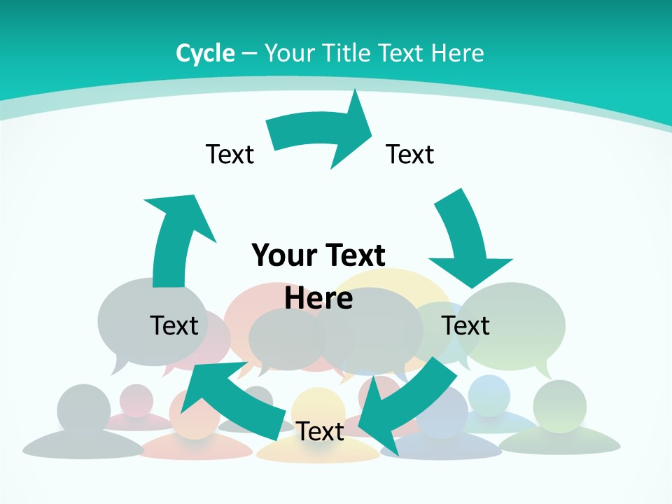 Orange Bubble Career PowerPoint Template