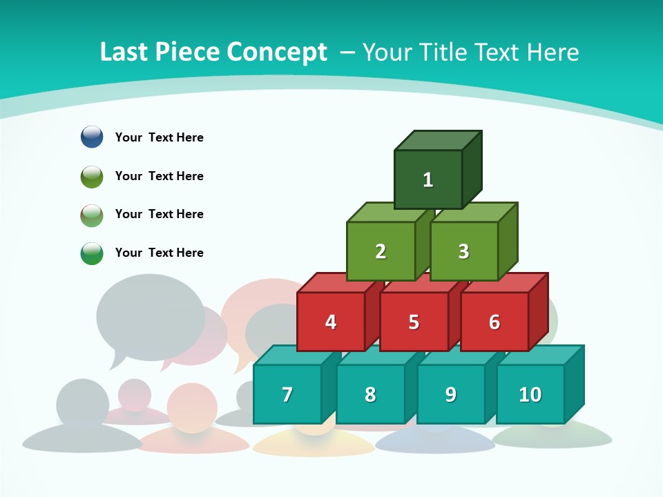 Orange Bubble Career PowerPoint Template