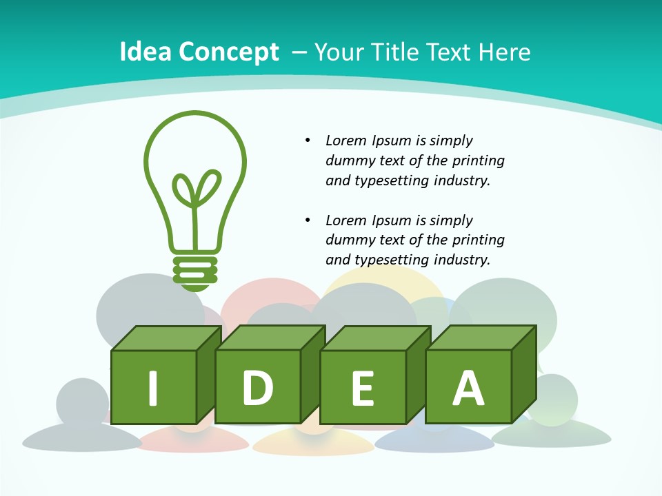 Orange Bubble Career PowerPoint Template