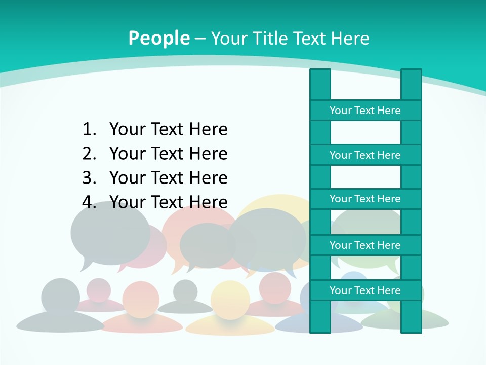 Orange Bubble Career PowerPoint Template