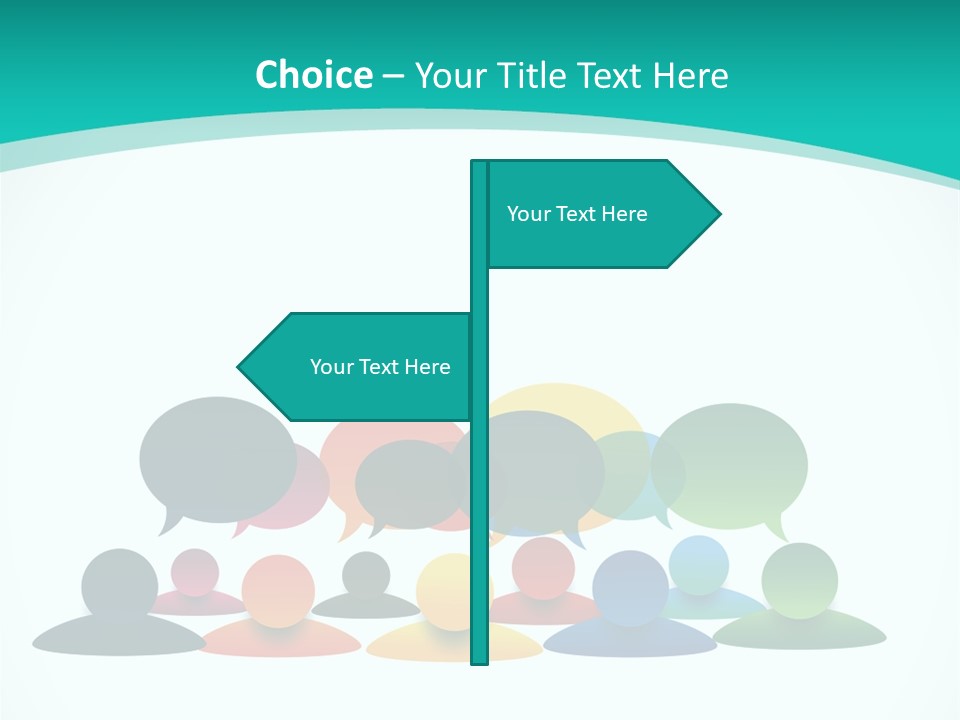 Orange Bubble Career PowerPoint Template