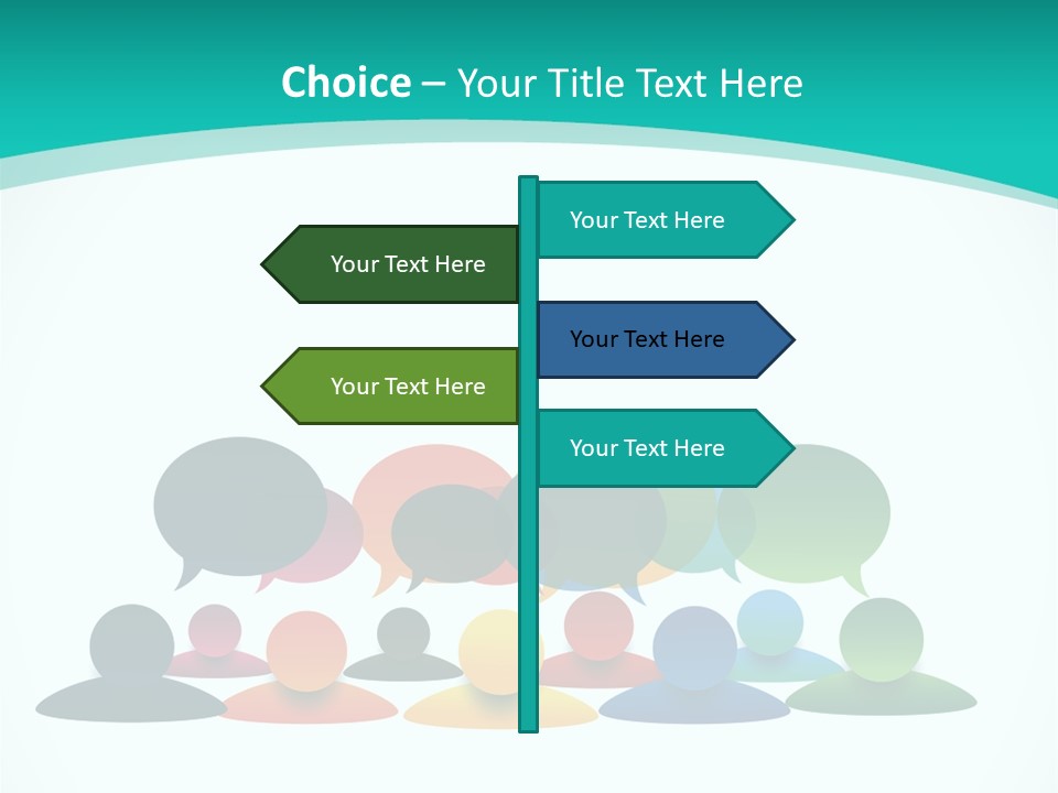 Orange Bubble Career PowerPoint Template
