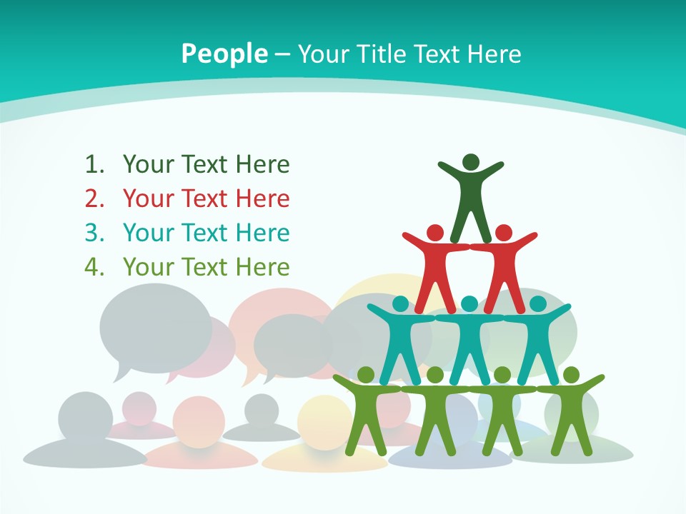 Orange Bubble Career PowerPoint Template