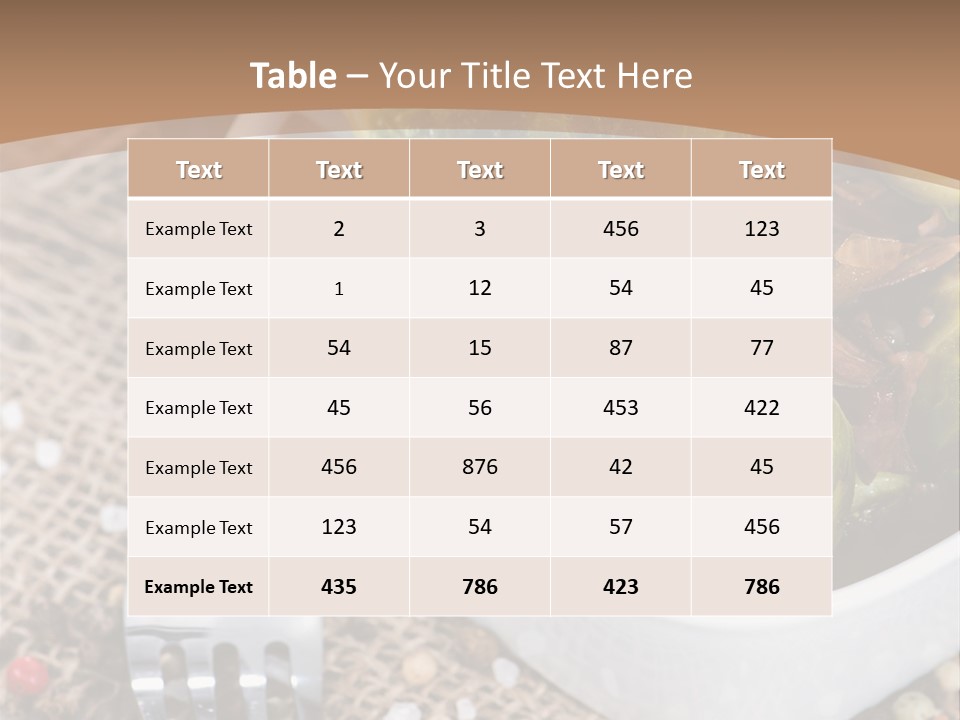 Nutrition Produce Food PowerPoint Template