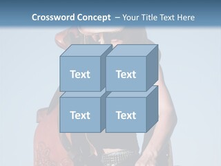 A Woman Wearing A Cowboy Hat And Holding A Saddle PowerPoint Template