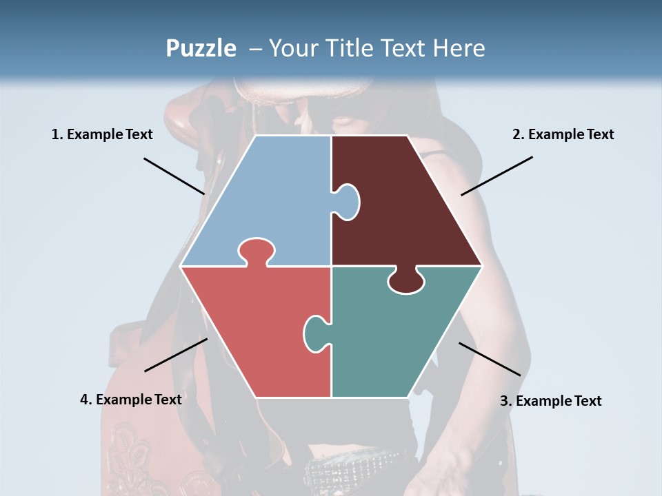 A Woman Wearing A Cowboy Hat And Holding A Saddle PowerPoint Template