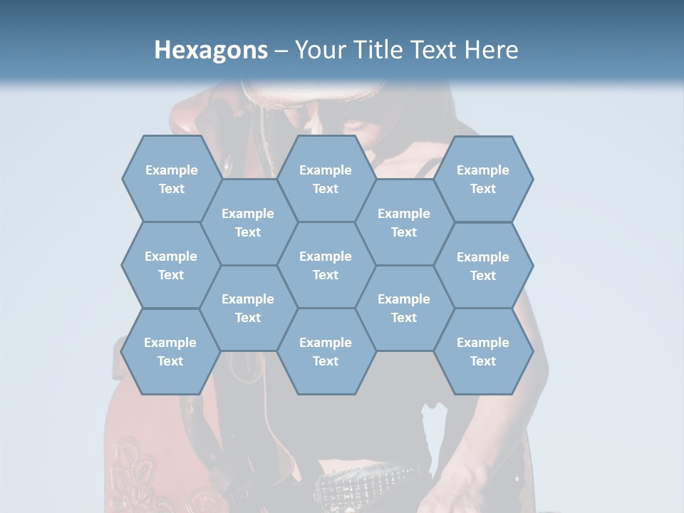 A Woman Wearing A Cowboy Hat And Holding A Saddle PowerPoint Template