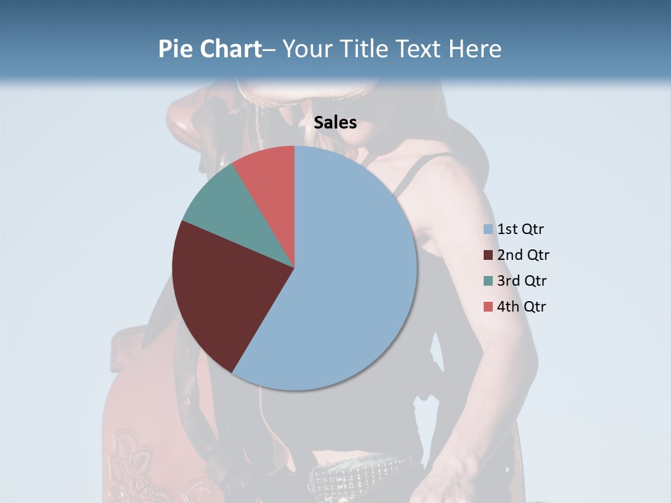 A Woman Wearing A Cowboy Hat And Holding A Saddle PowerPoint Template