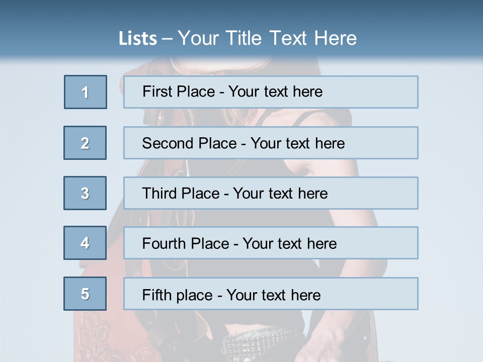 A Woman Wearing A Cowboy Hat And Holding A Saddle PowerPoint Template