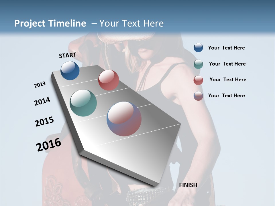 A Woman Wearing A Cowboy Hat And Holding A Saddle PowerPoint Template
