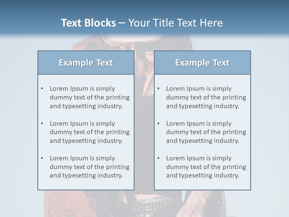 A Woman Wearing A Cowboy Hat And Holding A Saddle PowerPoint Template