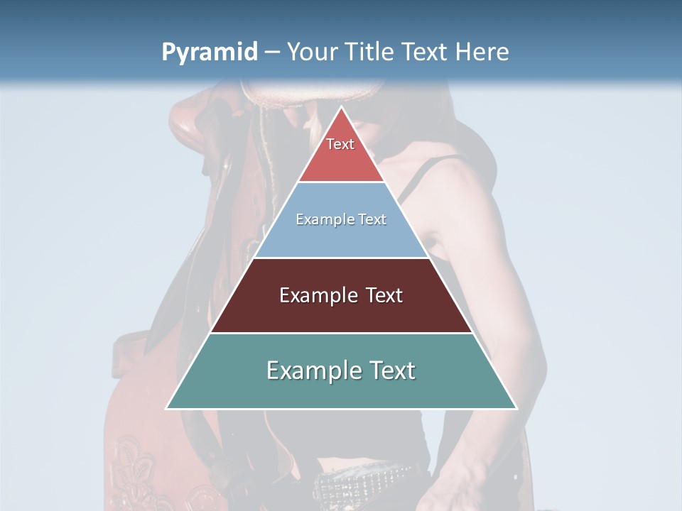 A Woman Wearing A Cowboy Hat And Holding A Saddle PowerPoint Template