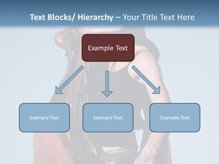 A Woman Wearing A Cowboy Hat And Holding A Saddle PowerPoint Template