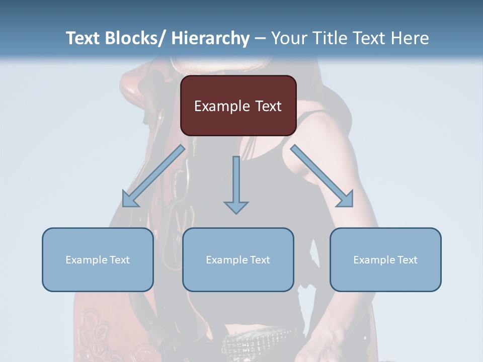 A Woman Wearing A Cowboy Hat And Holding A Saddle PowerPoint Template