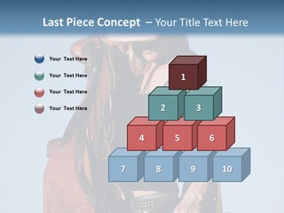 A Woman Wearing A Cowboy Hat And Holding A Saddle PowerPoint Template