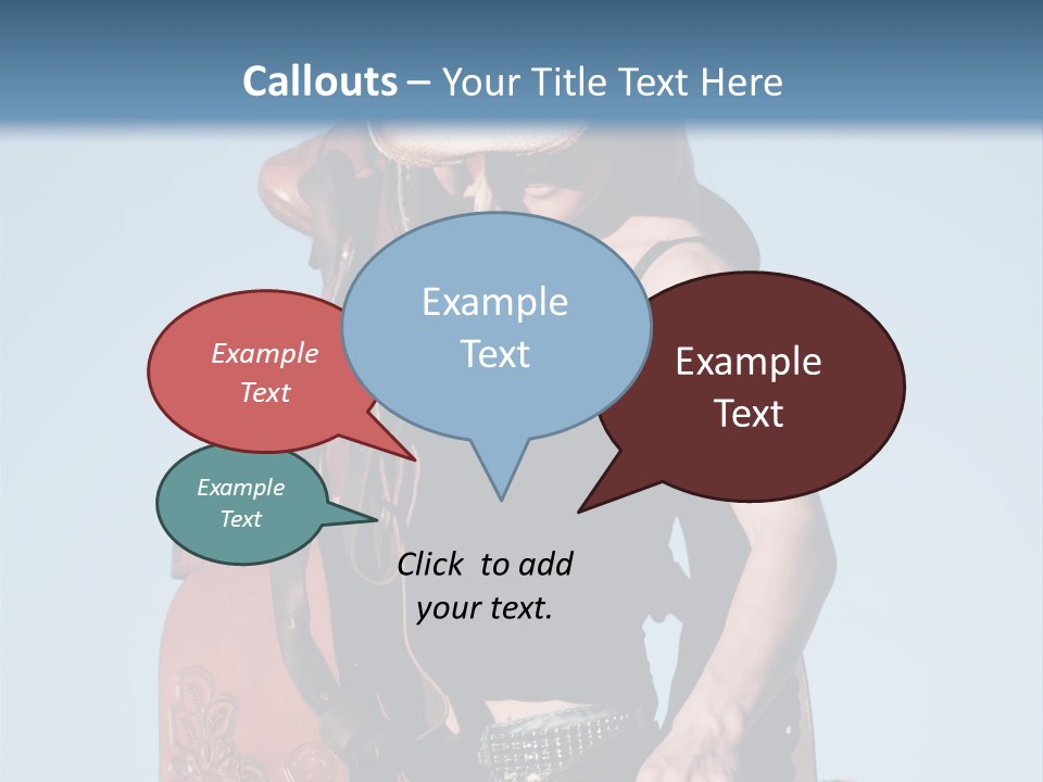 A Woman Wearing A Cowboy Hat And Holding A Saddle PowerPoint Template