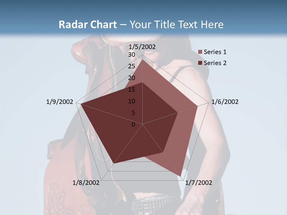 A Woman Wearing A Cowboy Hat And Holding A Saddle PowerPoint Template