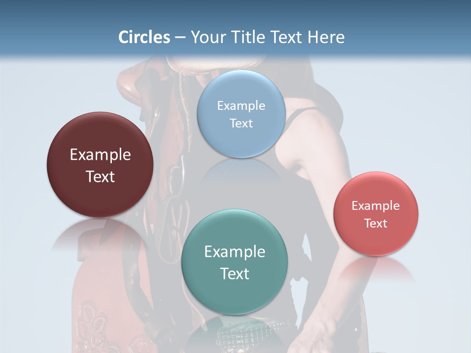 A Woman Wearing A Cowboy Hat And Holding A Saddle PowerPoint Template