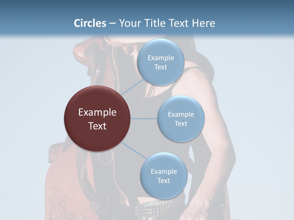 A Woman Wearing A Cowboy Hat And Holding A Saddle PowerPoint Template