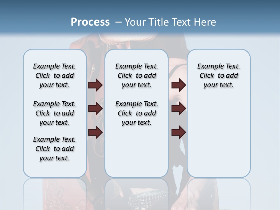 A Woman Wearing A Cowboy Hat And Holding A Saddle PowerPoint Template