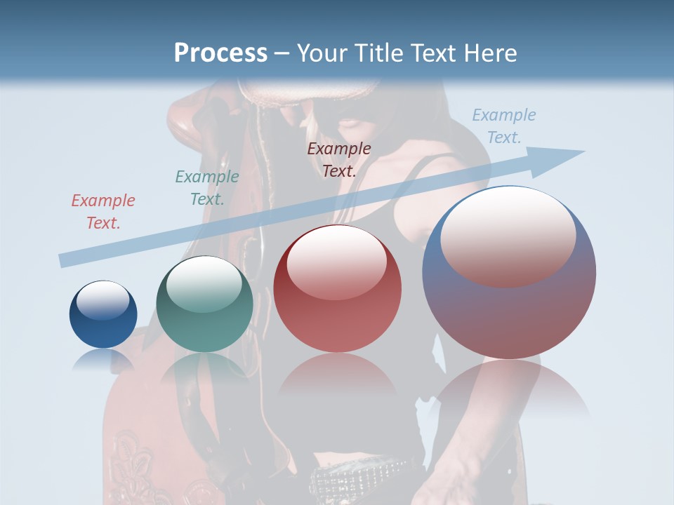 A Woman Wearing A Cowboy Hat And Holding A Saddle PowerPoint Template