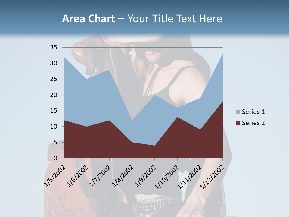 A Woman Wearing A Cowboy Hat And Holding A Saddle PowerPoint Template